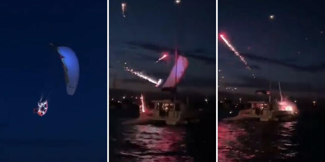 Emekli astsubayın gösteri uçuşu hastanede bitti