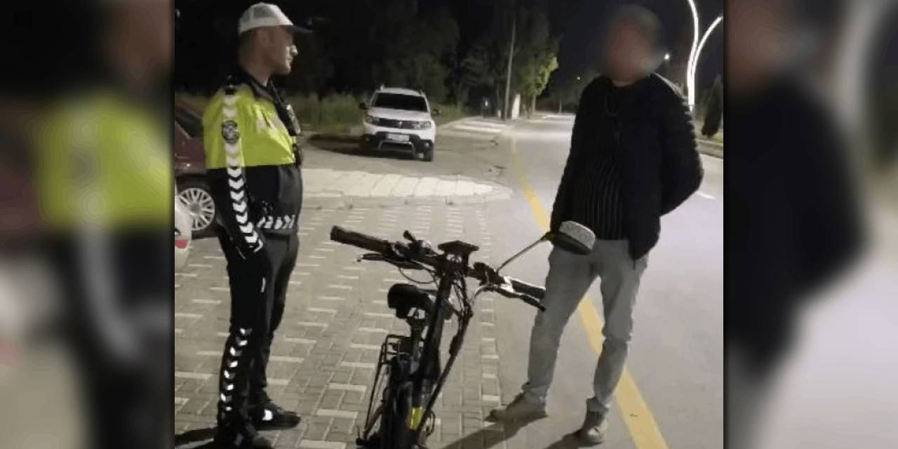 Alkollü bisiklet kullanırken polise yakalandı! Cezası ağır oldu: Eşek bile kullanamazsın