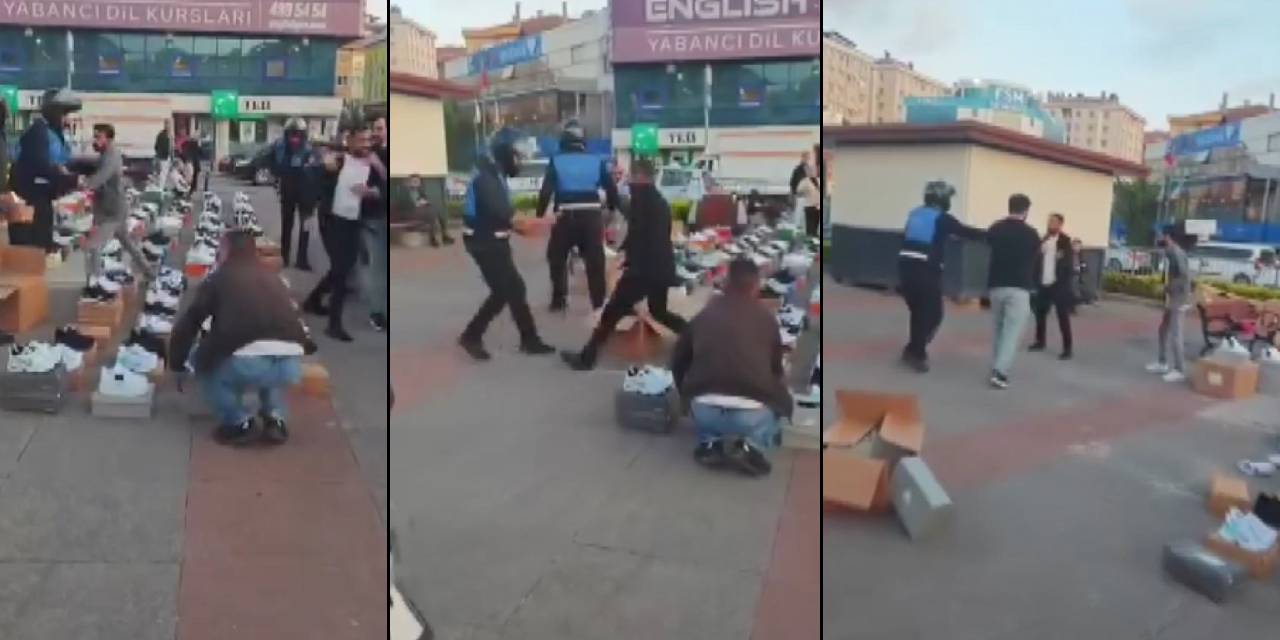 Çekmeköy'de seyyar satıcı İBB zabıta ekiplerine bıçak çekti!