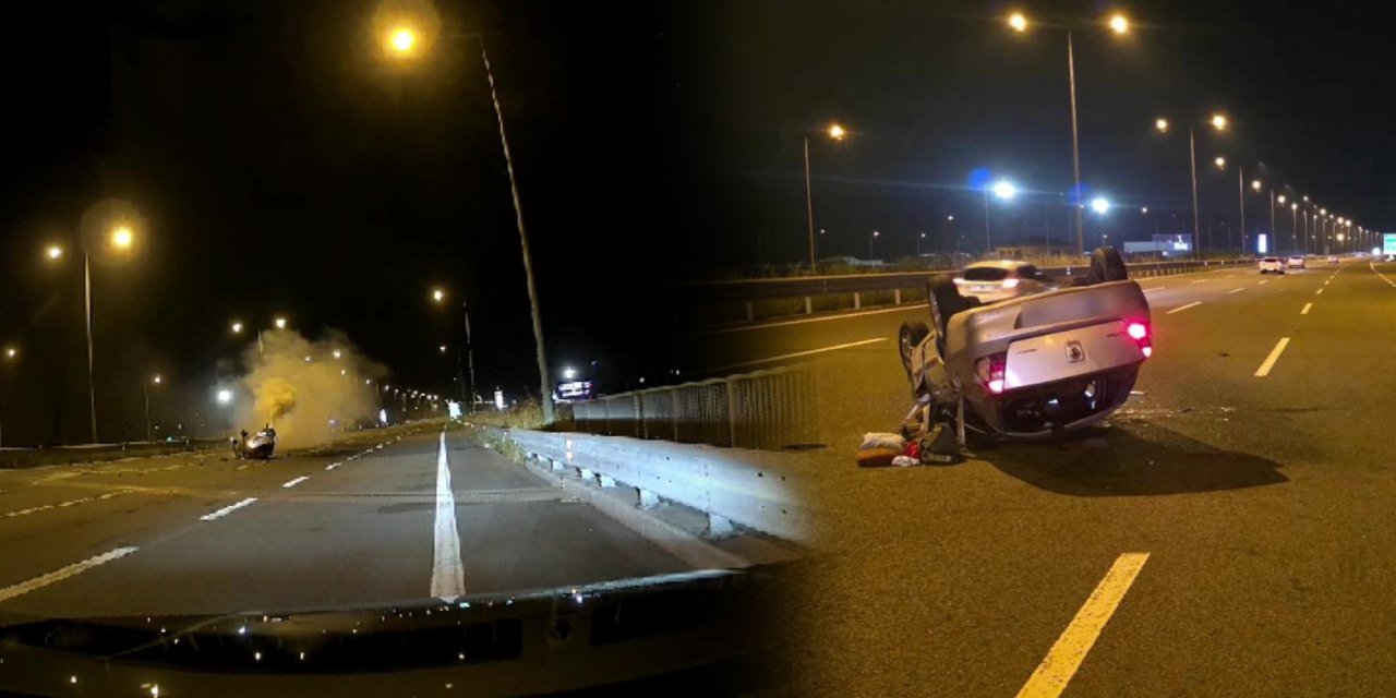 Kuzey Marmara Otoyolu'nda zincirleme kaza: 5 yaralı