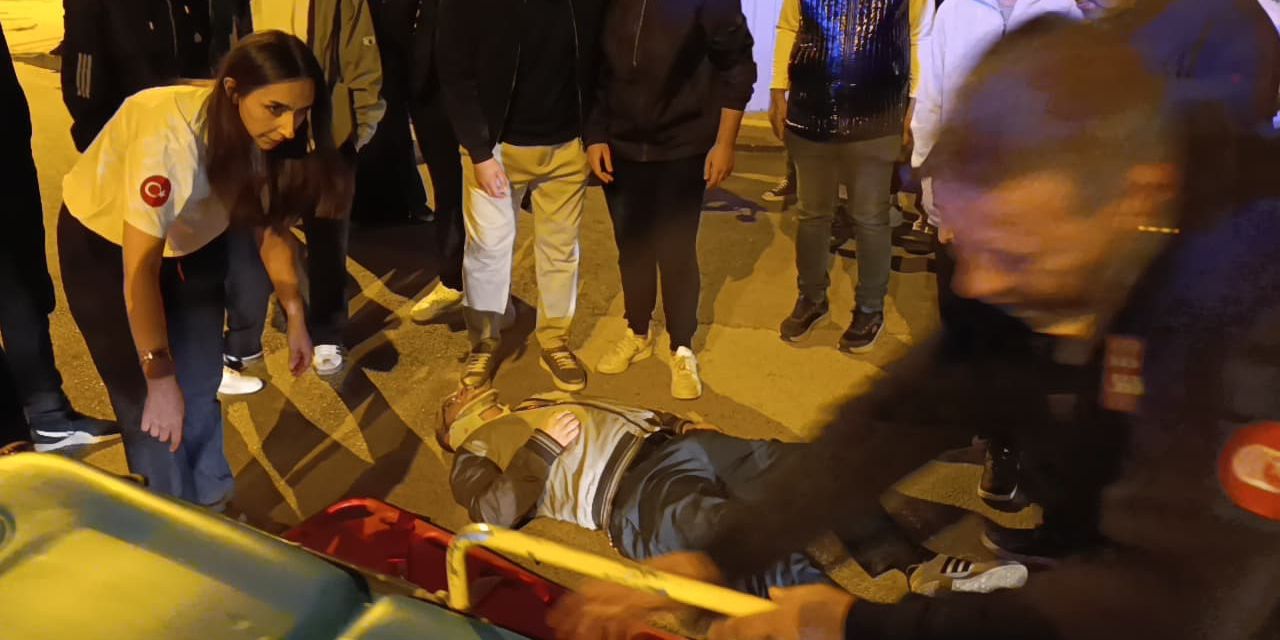 Çarpıp kaçtı, motosiklet sürücüsü yaralandı