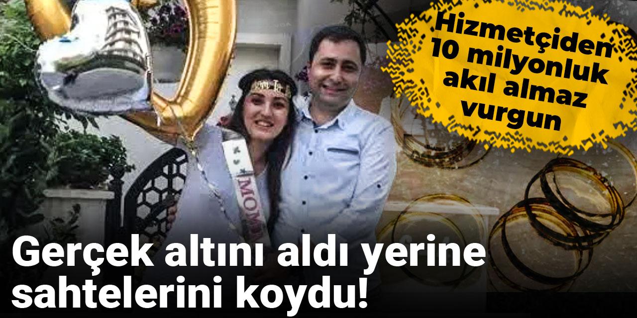 Gerçek altınları alıp yerine sahtesini koymuş!