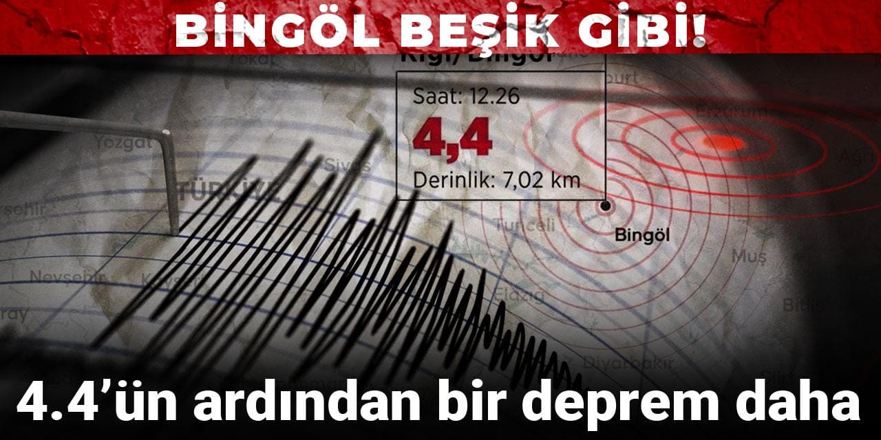 Son dakika | Bingöl'de peş peşe ikinci deprem