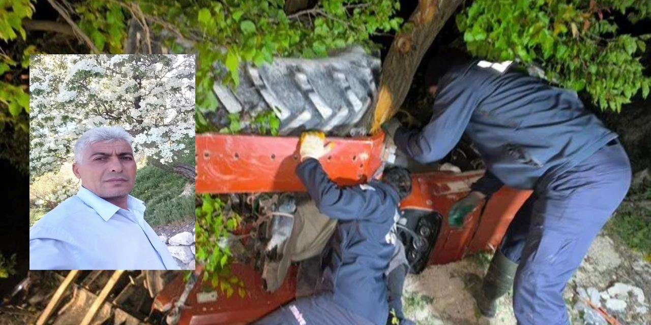 Malatya'da devrilen traktörün sürücüsü öldü
