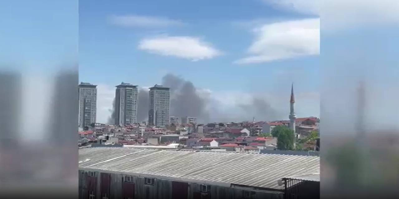 Kapkara dumanı kilometrelerce uzaktan görüldü