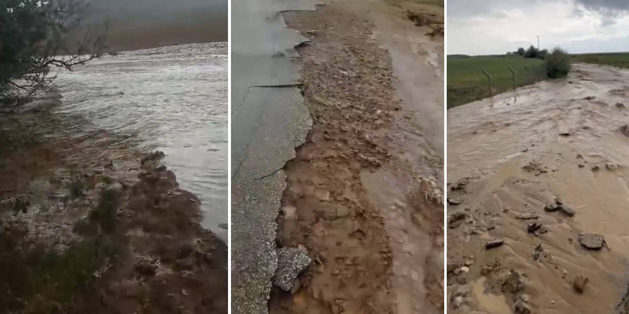 Kaman’da yağmur sele döndü: Tarım arazileri su altında