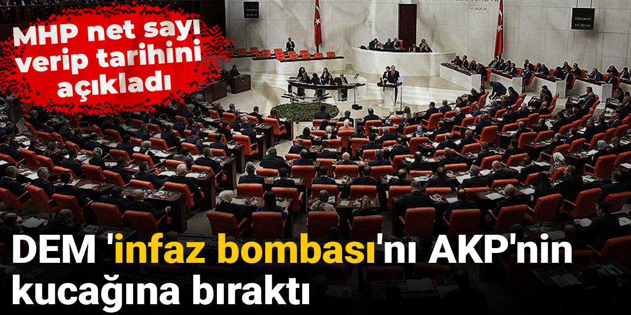 MHP net sayı verip tarihini açıkladı: DEM 'infaz bombası'nı AKP'nin kucağına bıraktı