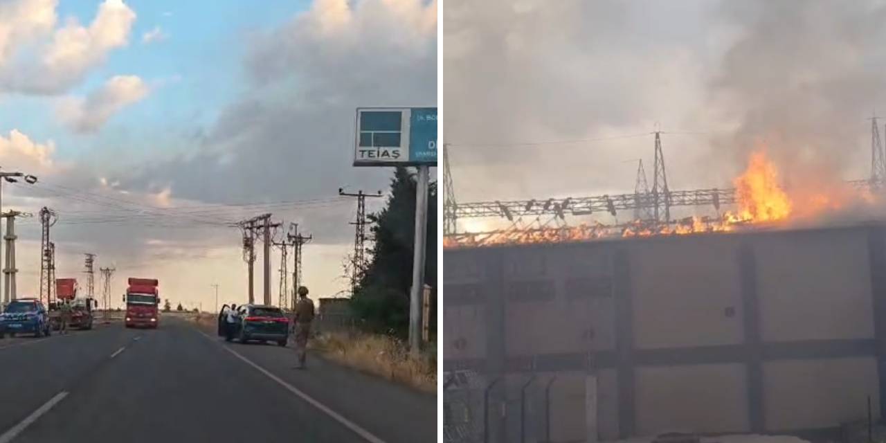Trafo merkezinde yangın! 150 yerleşim yeri elektriksiz kaldı