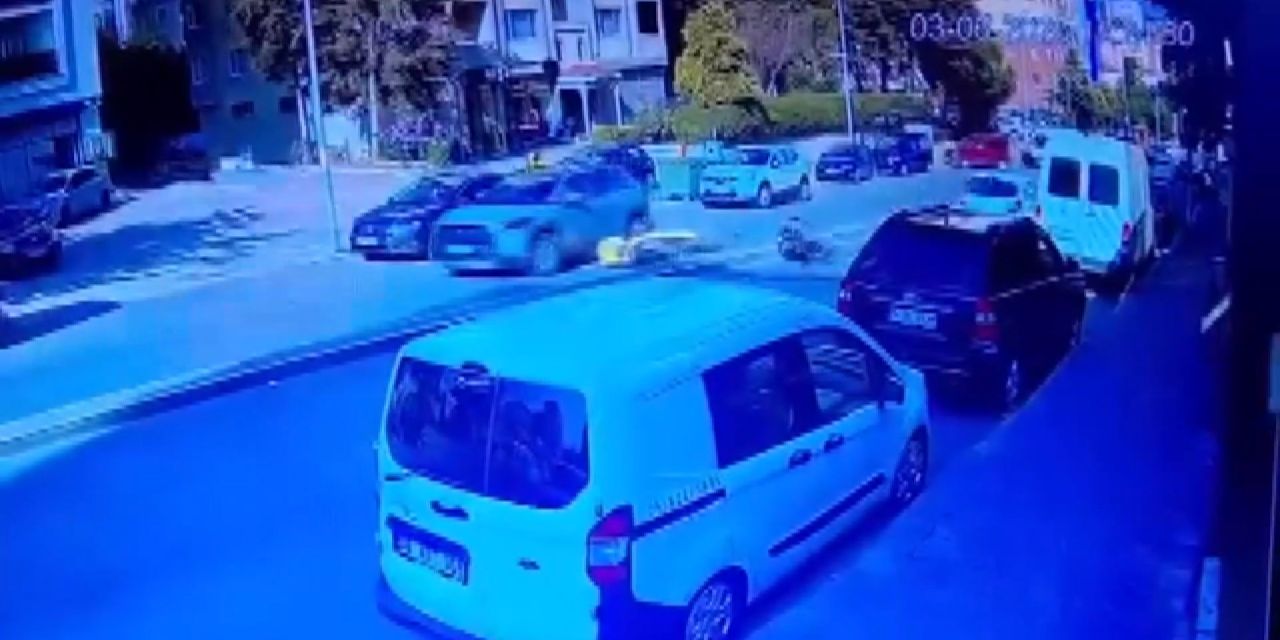 Cipten kaçarken devrilen motosikletli, ölümden döndü