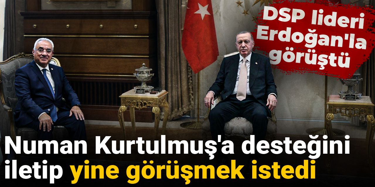 DSP lideri Erdoğan'la görüştü: Numan Kurtulmuş'a desteğini iletip yine görüşmek istedi