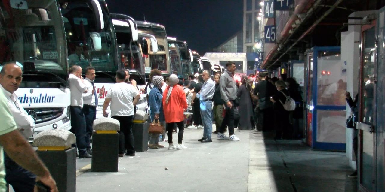 Esenler otogarında bayram yoğunluğu