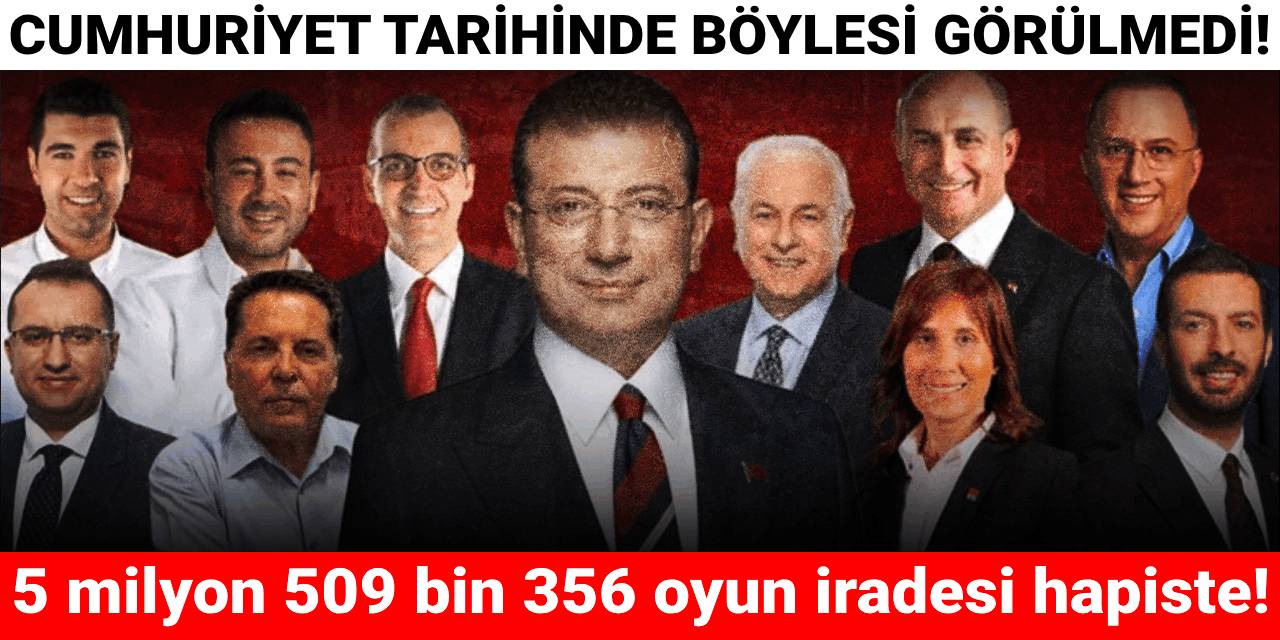 5 milyon 509 bin 356 oyun iradesi hapiste! Cumhuriyet tarihinde böylesi görülmedi...