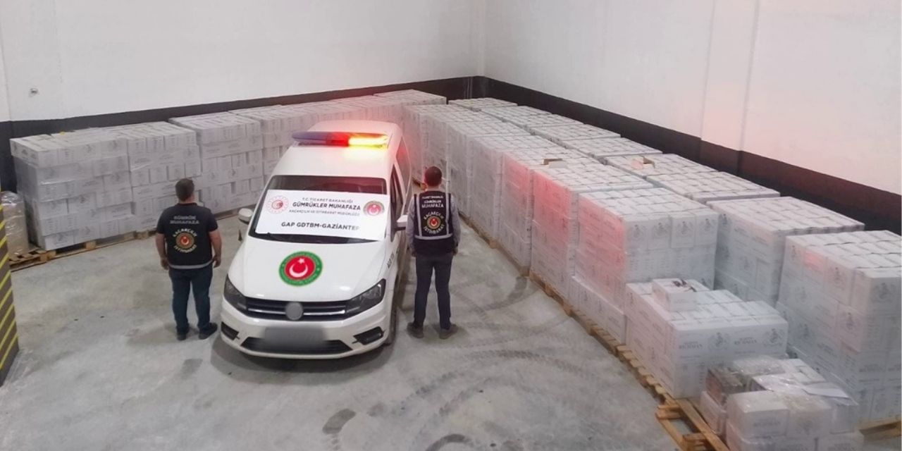 Gaziantep-Şanlıurfa otoyolunda 23 bin 694 şişe kaçak içki ele geçirildi