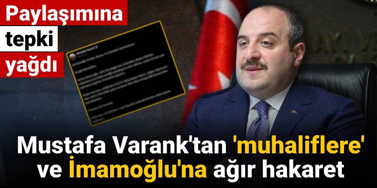 Mustafa Varank'tan 'muhalif seçmene' ve İmamoğlu'na ağır hakaret: Paylaşımı büyük tepki topladı