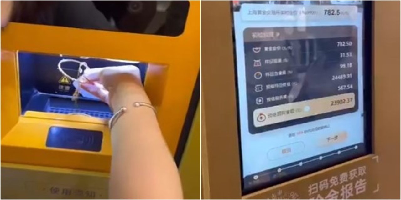 Çin'deki ATM'ler artık nakit yerine altın kabul edecek