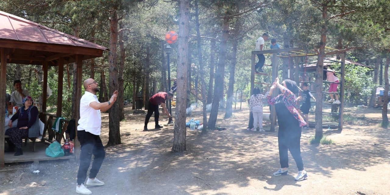 Çamlık Milli Parkı bayramda piknikçilerle doldu