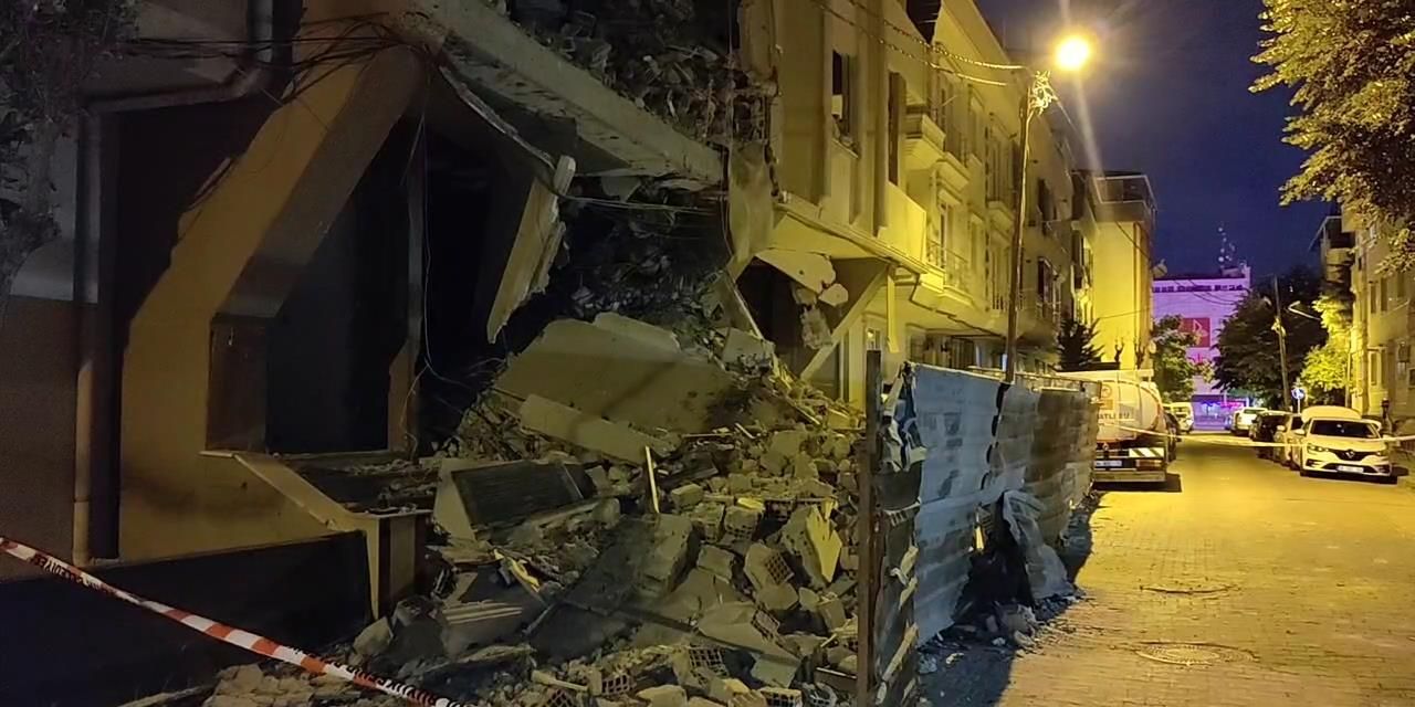 Avcılar'da 6 katlı bina kısmen çöktü, çevresindeki binalar tahliye edildi