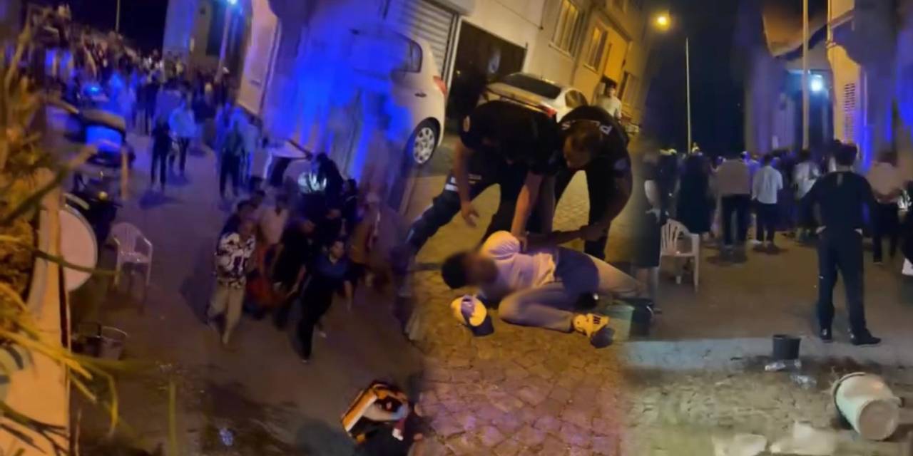 Sokak ortasında bıçaklı kavga: Ortalığı birbirine kattılar