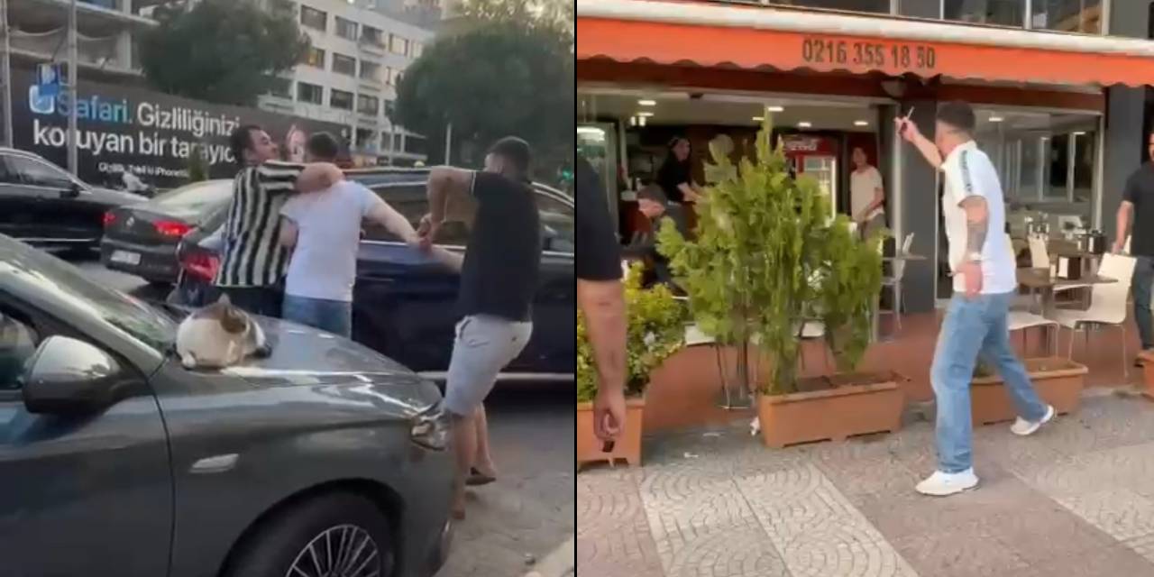Kadıköy'de bıçaklı saldırgan terör estirdi: 'Senin boğazını keserim'
