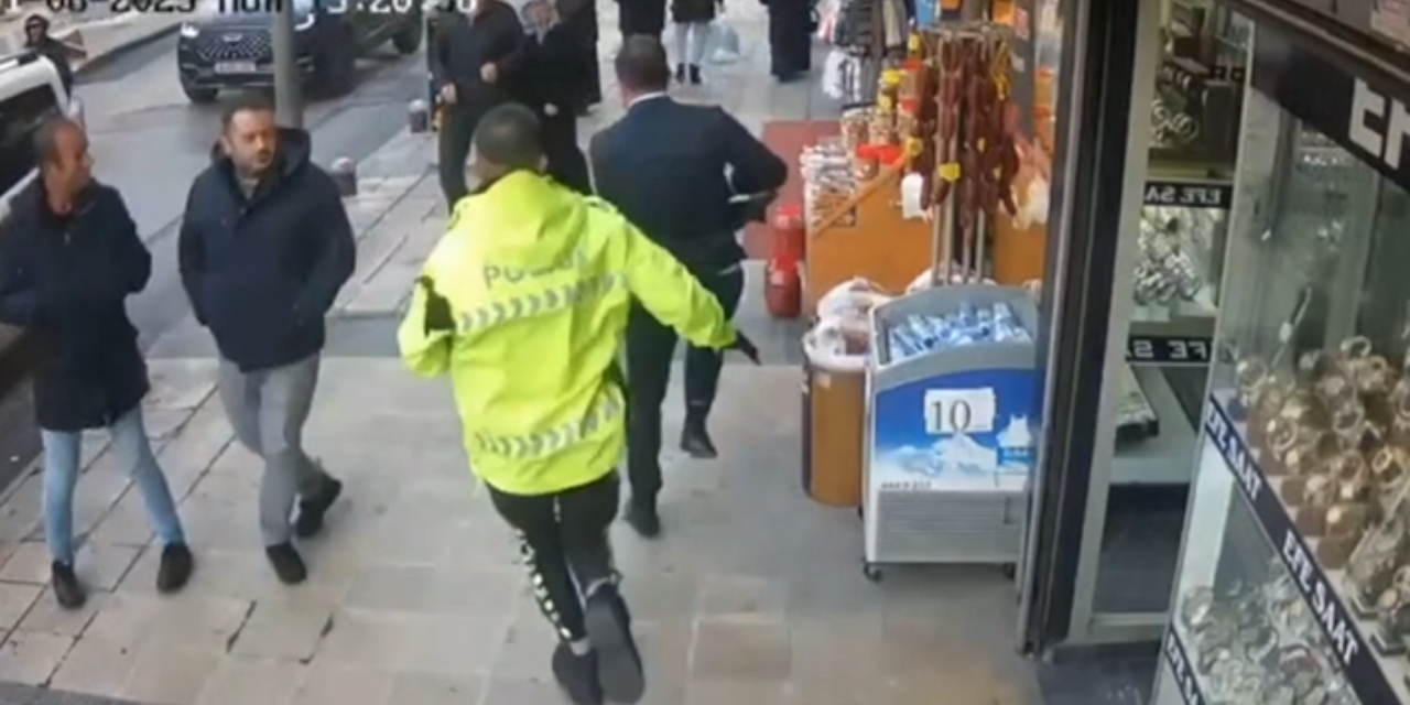 Trafik polisi yayan kovaladı: Silah çekti yine de kaçamadı