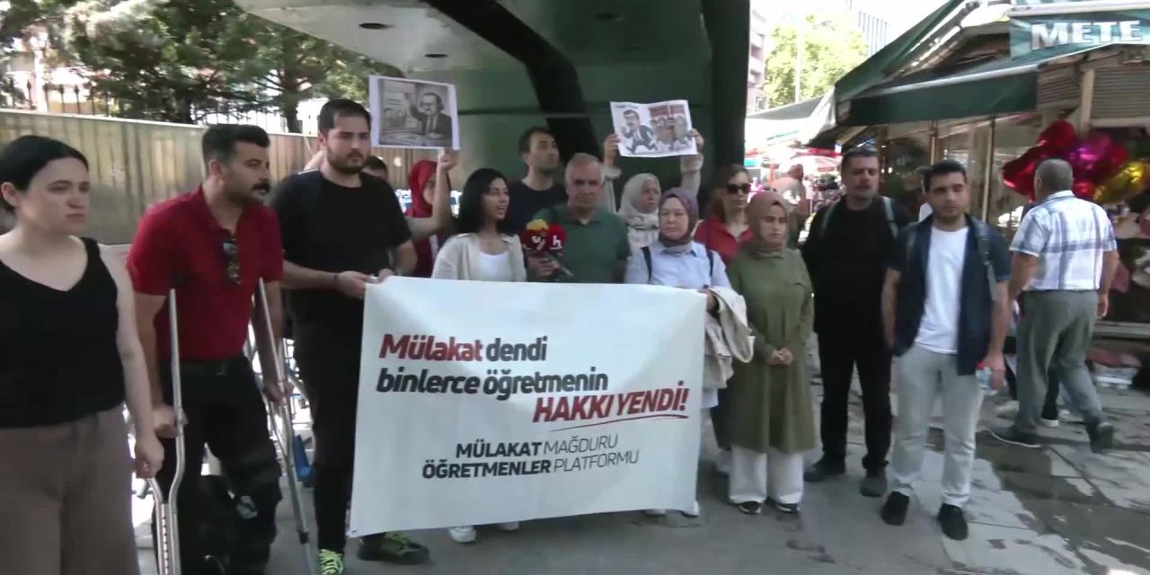 Mülakat mağduru öğretmenler Bakanlığın kapısına dayandı: Tekin'e istifa çağrırsı!