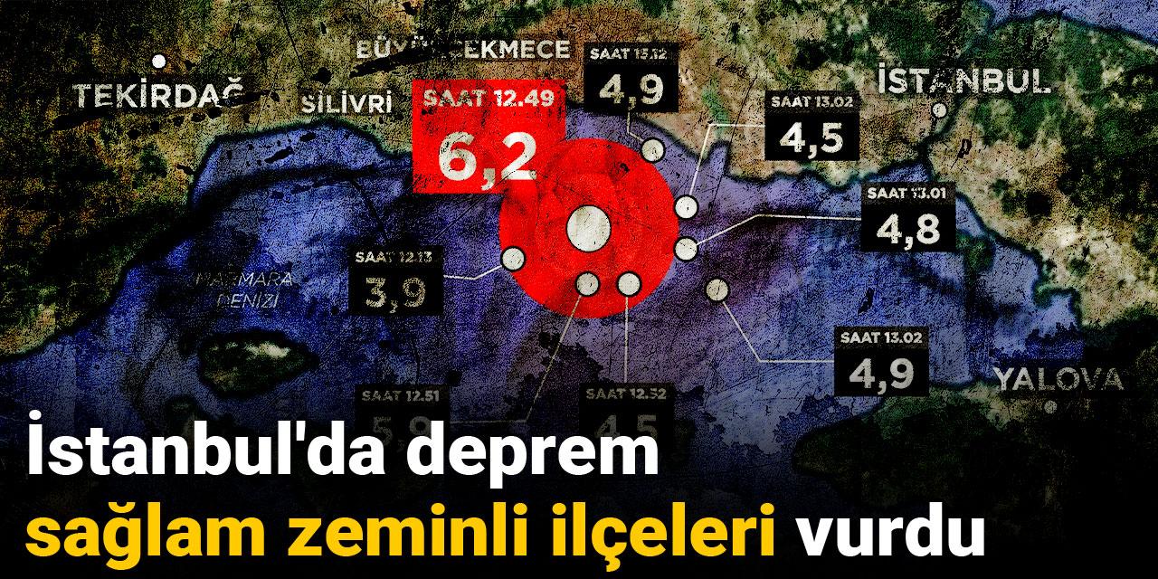 İstanbul'da deprem sağlam zeminli ilçeleri vurdu