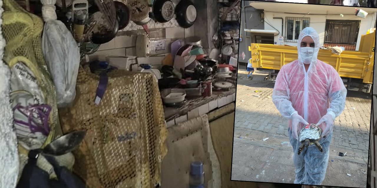 Kötü koku gelen evde yok yok! Ekipler girmekte zorlandı