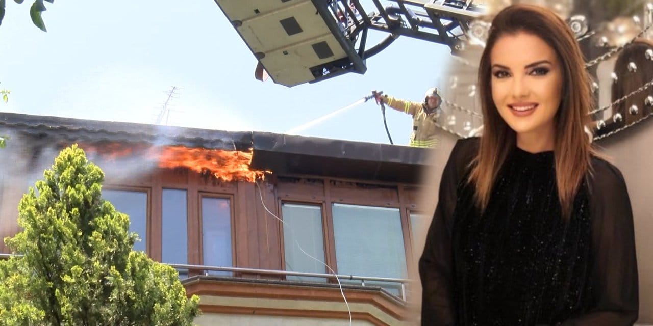 Halk TV programcısı Sinem Fıstıkoğlu'nun evinde yangın çıktı!