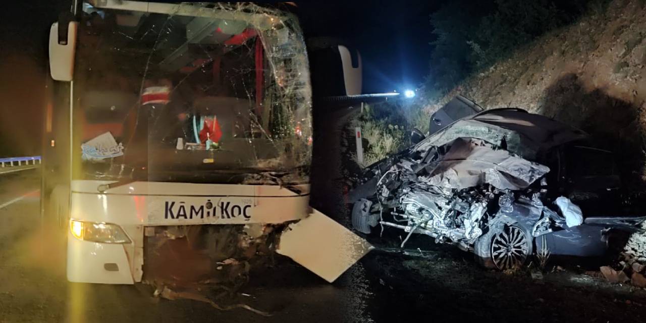 Konya’da feci kaza: Otomobil otobüsle çarpıştı, 1 ölü 8 yaralı