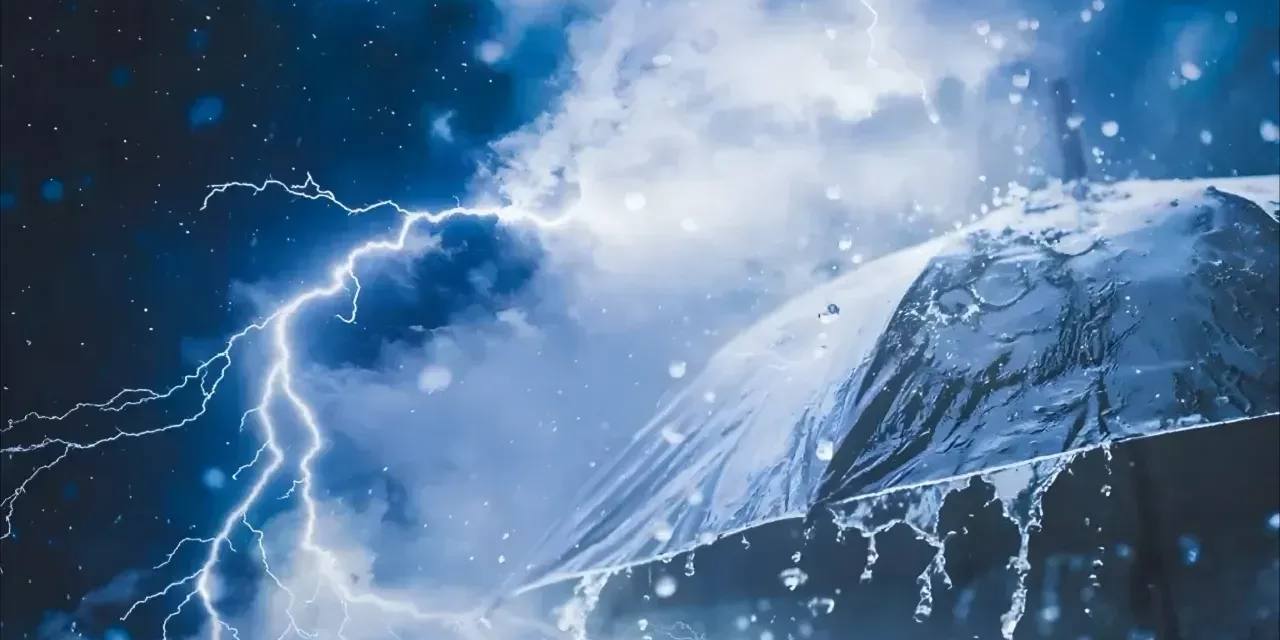 Tüm Türkiye güneşli havaya uyanırken bir tek orası gök gürültülü sağanağa uyandı