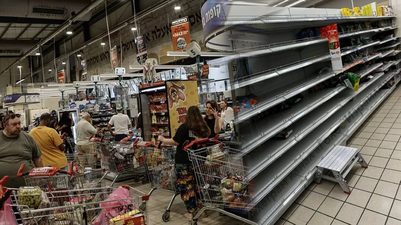 İsrail’de büyük panik! Marketlere akın ettiler
