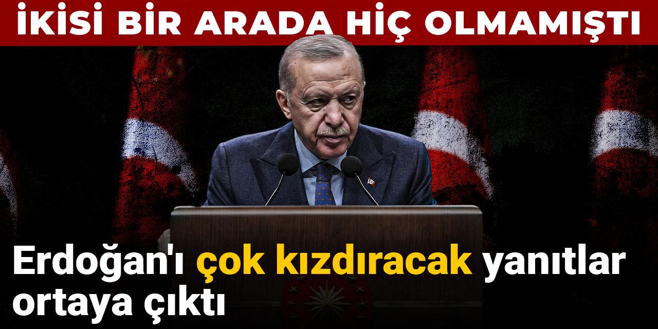 Erdoğan'ı çok kızdıracak yanıtlar ortaya çıktı: İkisi bir arada hiç olmamıştı