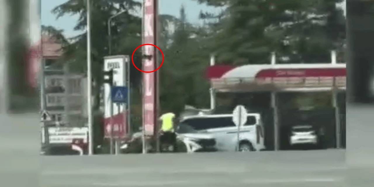 Kargaların hedefi bu kez trafik polisi oldu