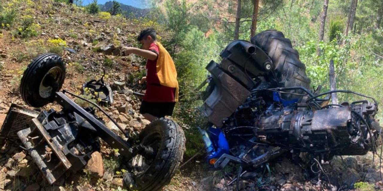 Traktör uçurumdan düştü! Aynı aileden 8 kişi yaralandı