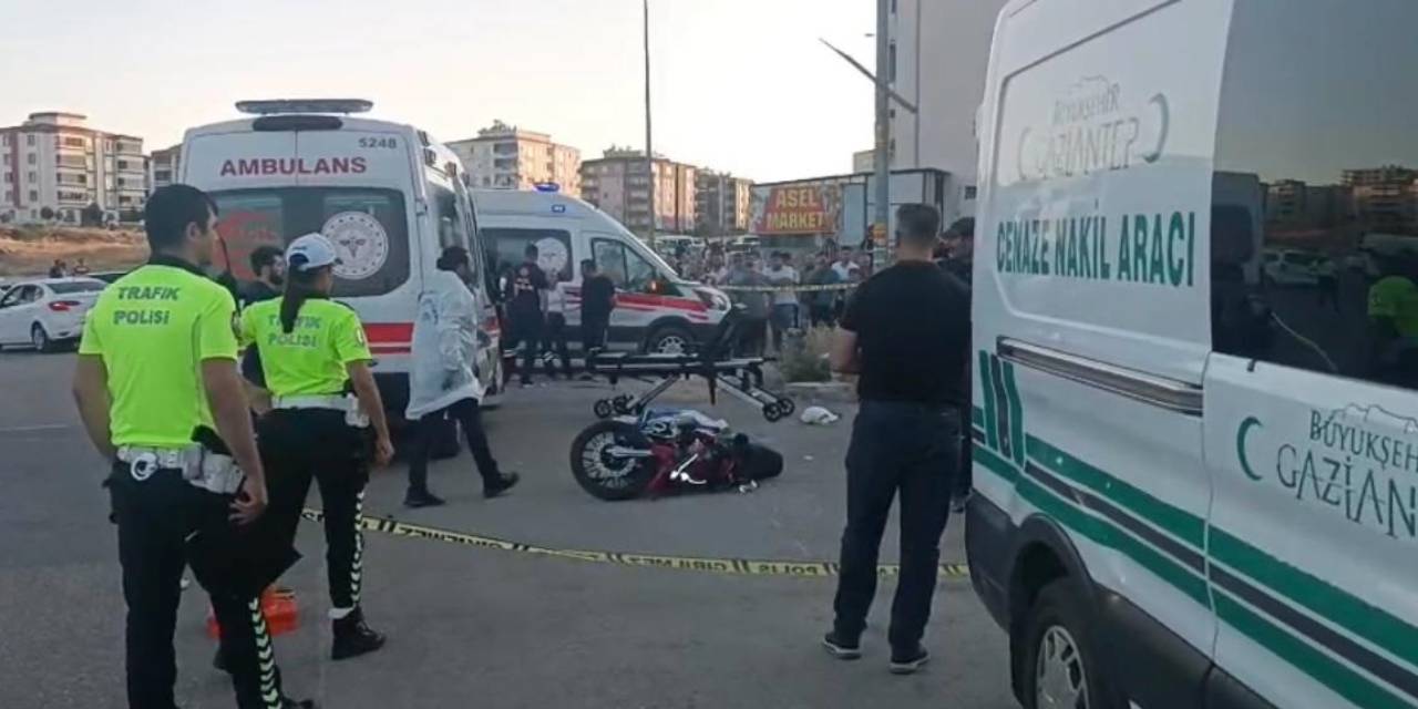 Gaziantep'te feci kaza! Motosiklet sürücüsü hayatını kaybetti