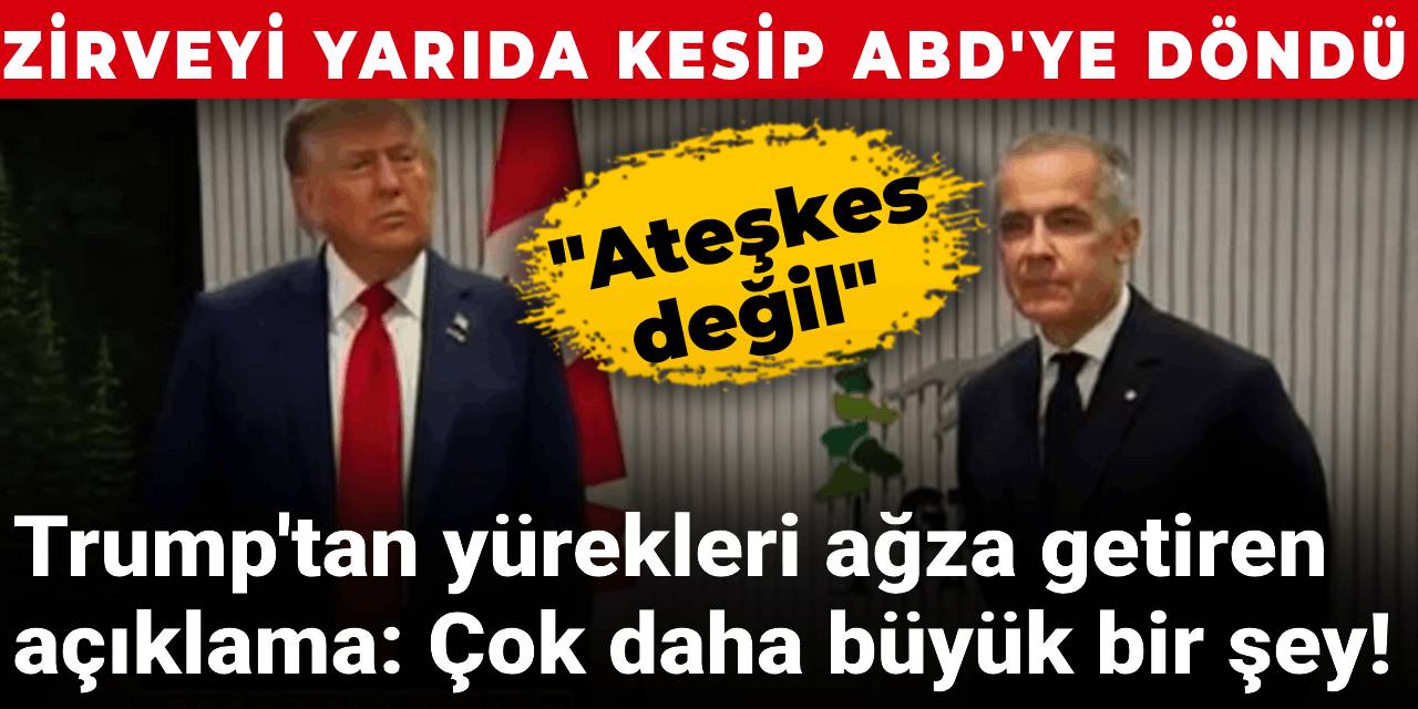 Trump, G7'den ayrılma nedenini açıkladı: Çok daha büyük bir şey!