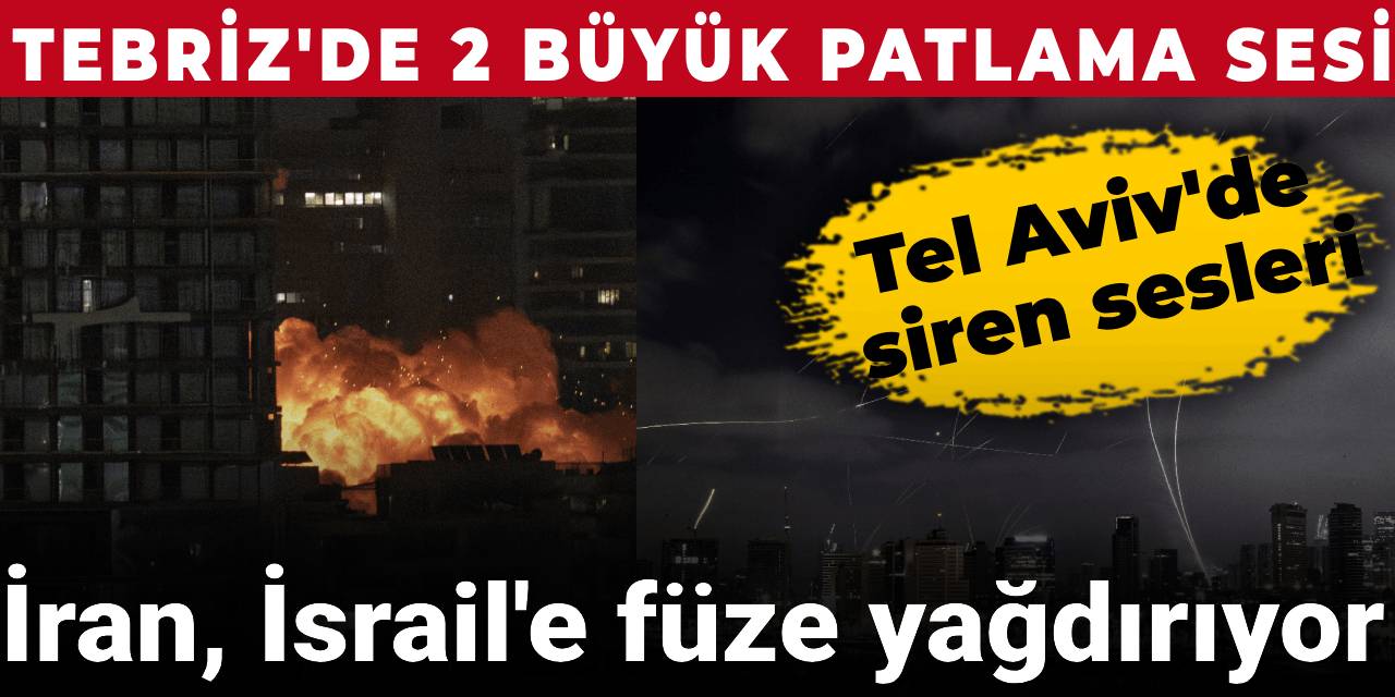 İran, İsrail'e füze yağdırıyor! Tel Aviv'de siren sesleri