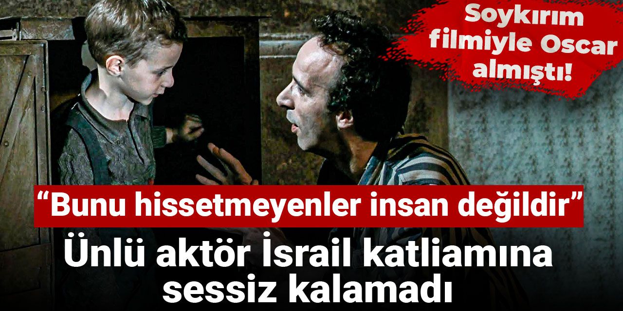 Soykırım filmiyle Oscar almıştı! Ünlü aktör İsrail katliamına sessiz kalamadı: Bunu hissetmeyenler insan değildir