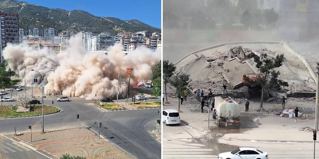 İş makinesi operatörü yıktığı binanın altında kaldı!