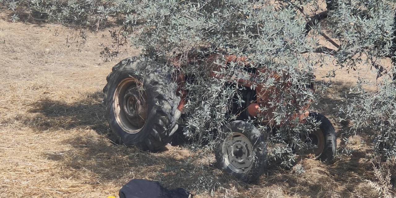 Yokuşta devrilen traktör can aldı