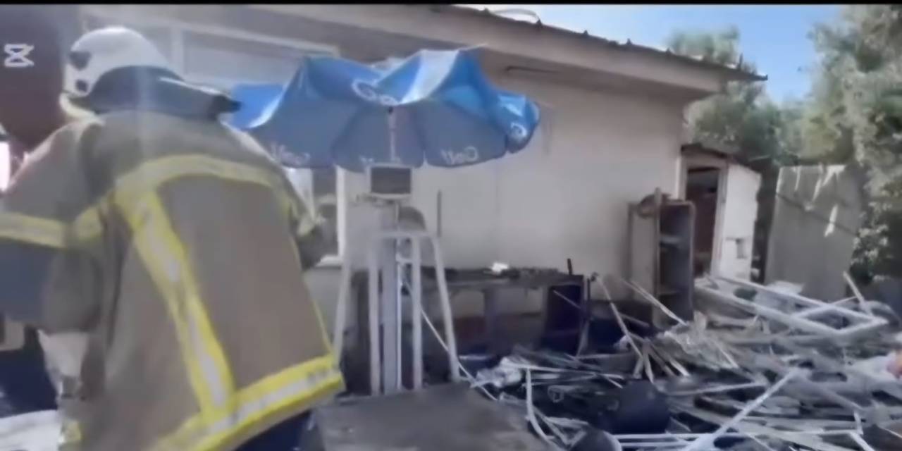 Depodaki LPG patladı: Dükkanların camları kırıldı