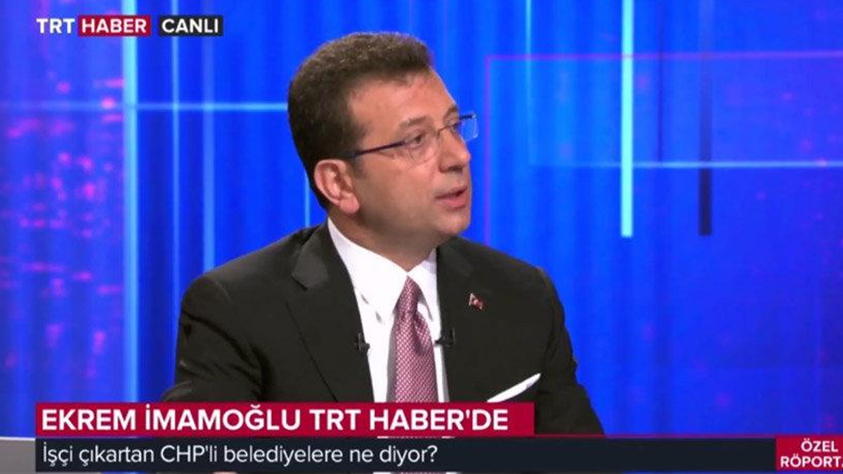 İmamoğlu "CHP'li belediyelerin işçi çıkarması" iddiası hakkında konuştu