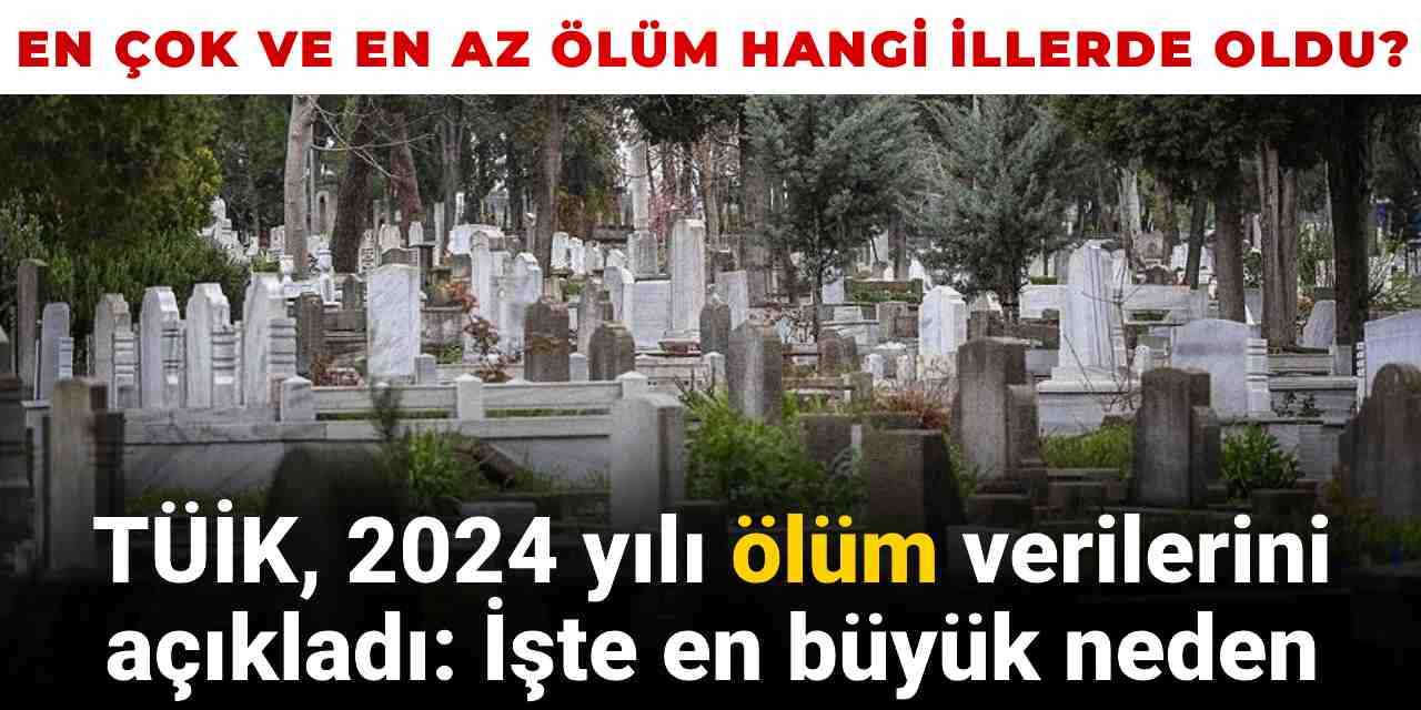 Türkiye’de ölüm verileri açıklandı! İşte en büyük sebep