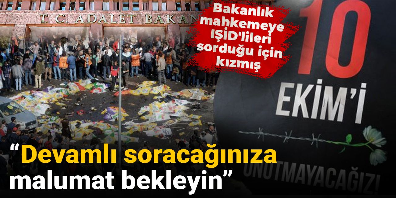 Bakanlık mahkemeye IŞİD'lileri sorduğu için kızmış: Devamlı soracağınıza malumat bekleyin