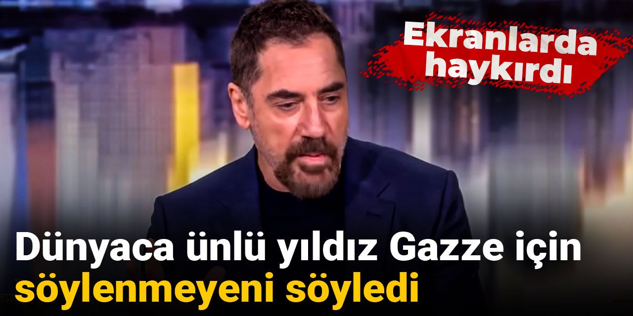 Ekranlarda haykırdı: Dünyaca ünlü yıldız Gazze için söylenmeyeni söyledi