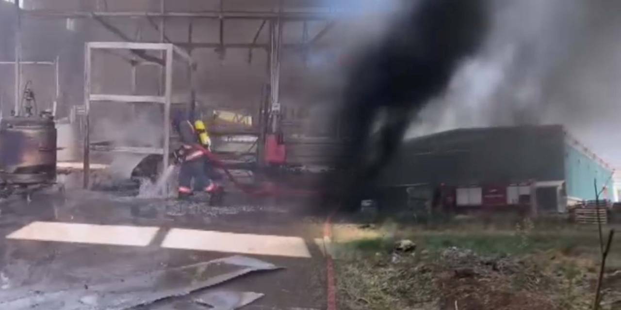 Çanakkale'de fabrika yangını: 1 işçi ağır yaralandı
