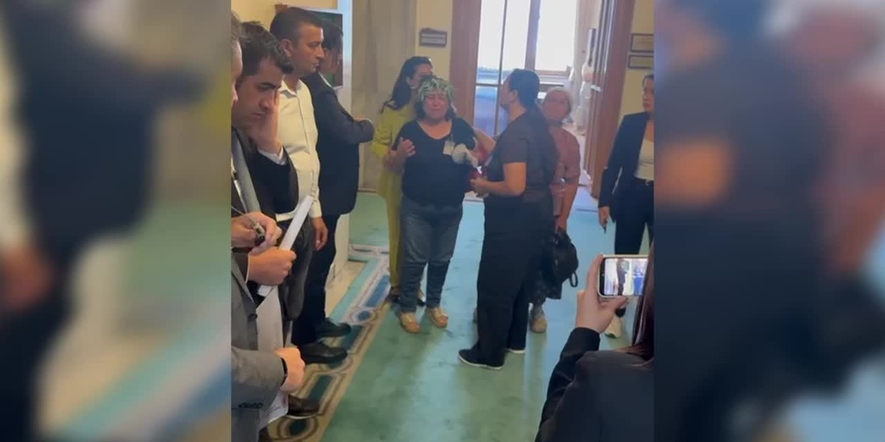 Zeytinlikler için TBMM'ye gelen köylü sinir krizi geçirdi