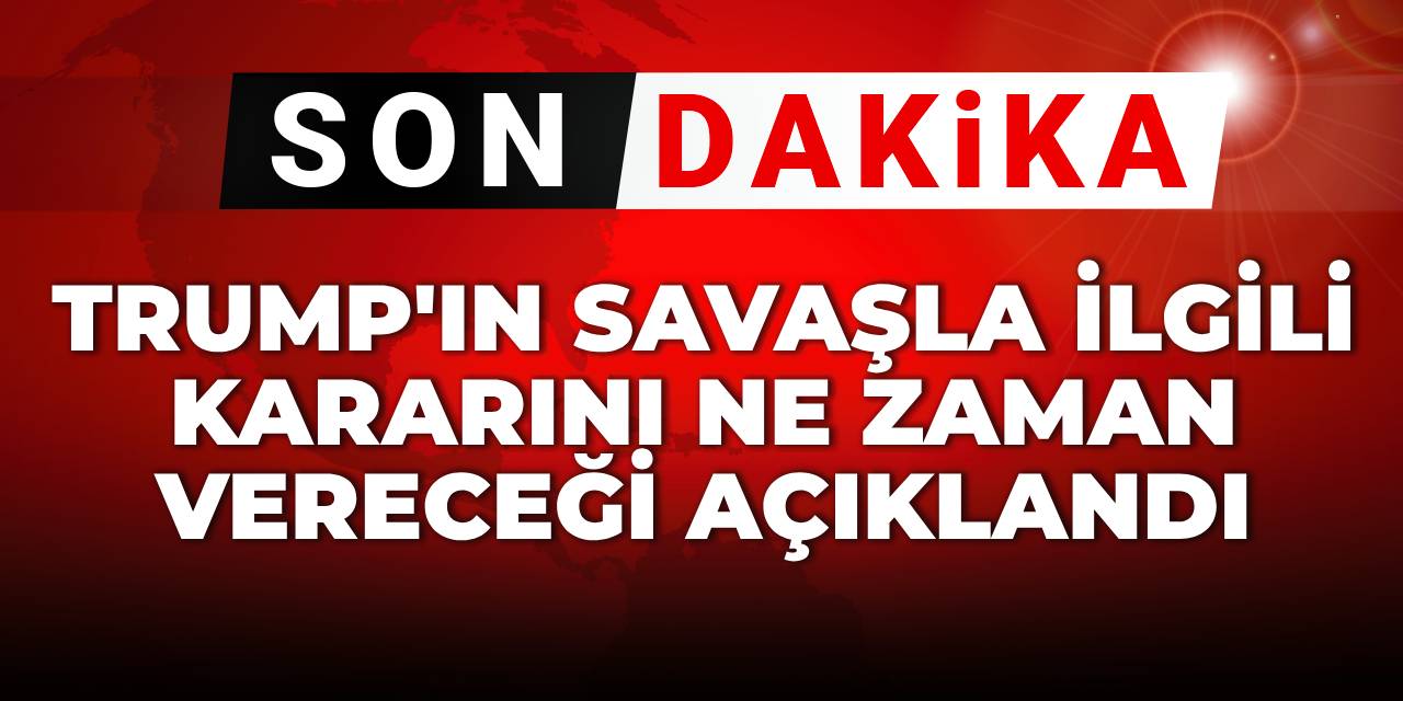 İsrail-İran çatışmaları bir haftayı doldurdu: Trump'ın savaşla ilgili kararını ne zaman vereceği açıklandı