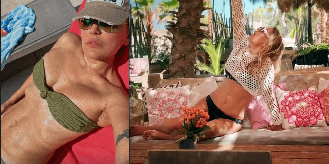 Demet Akalın plajda panikledi: Görünce apar topar kaçtı