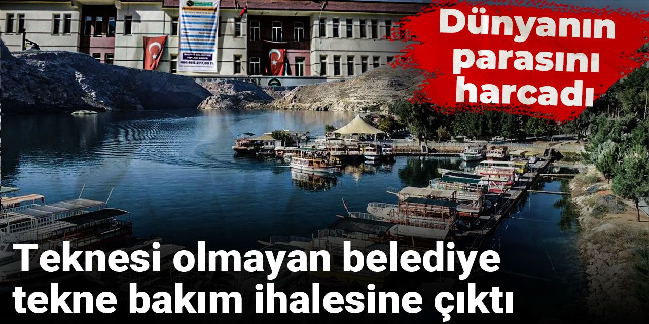 Teknesi olmayan belediye tekne bakım ihalesine çıktı! Dünyanın parasını harcadı